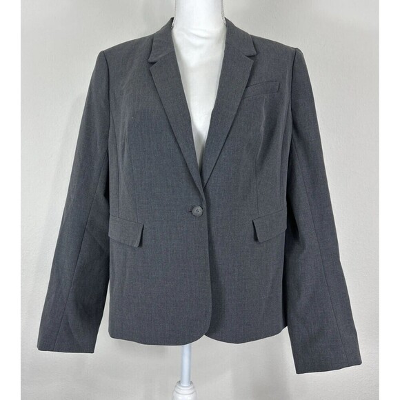 The Limited Black Collection Dark Gray Collared Blazer/Jacket Size 14 - Picture 1 of 12